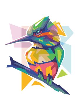 Cute Glatic bird WPAP