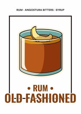 Rum Old Fashioned Drink