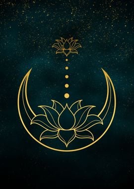 Alchemy Moon and Lotus