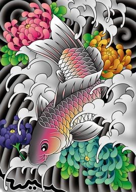 Koi Chrysanthemum flower