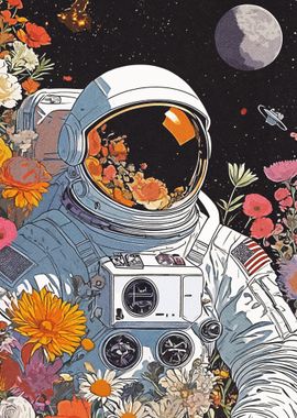 Astronaut Flower 