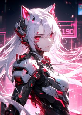 Cyborg Anime Girl