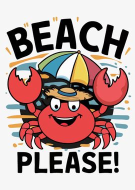 Crab Beach Please Fun and