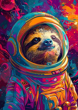 Sloth Astronaut Space