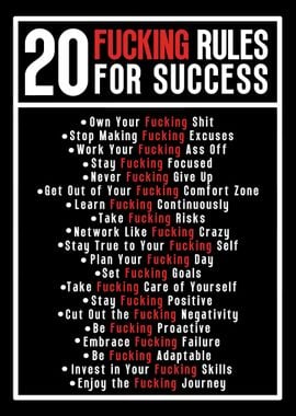 20 Rules For Success