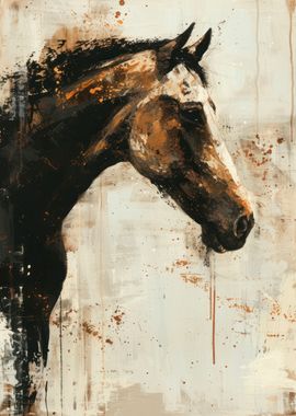 Horse Painting portrait