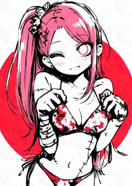 Sexy Anime Zombie Girl