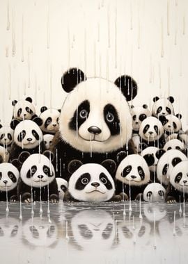 Panda Funny Animal Art