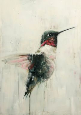 Hummingbird Painting Art