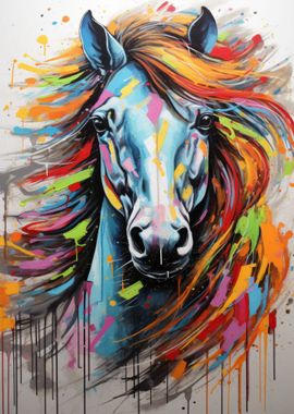 Horse Colorful