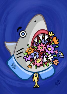 Flowers In A Shark