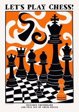 Vintage Chess Poster