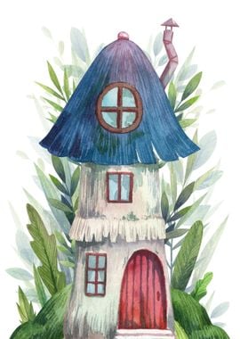 Fairytale mushroom house