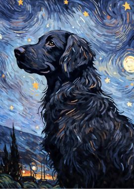 cute dog vangogh