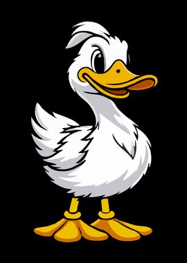 Funny White Duck