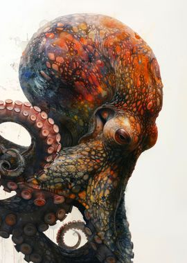 Octopus Profile Art