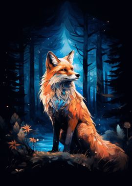 Fox In Forest