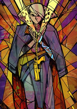 God Queen Stained Glass