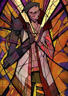 God King Stained Glass