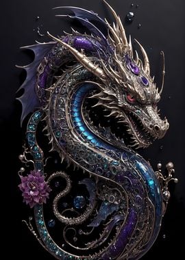 Aesthetic Steampunk Dragon