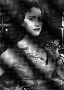 kat dennings line art