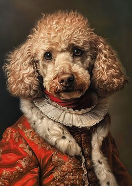 Poodle Royal Portrait