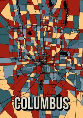 Columbus Ohio City Map