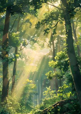 Forest Light Rays