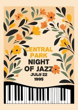 Night of Jazz NYC Poster