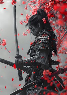 Crimson Sakura Warrior