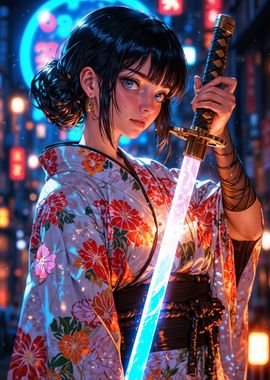 Cyber Samurai Girl