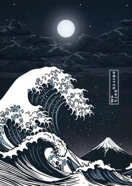 The Great Wave Night Japan