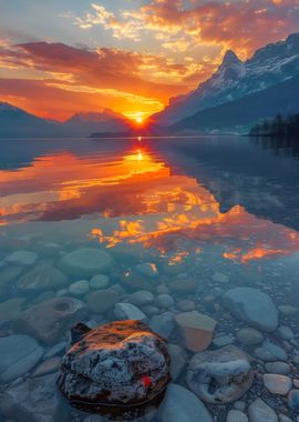 Majestic Sunset Reflection