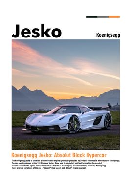 Koenigsegg Jesko