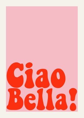 Pink Red Ciao Bella