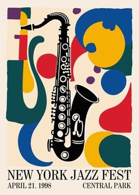 1998 NYC Jazz Fest Poster