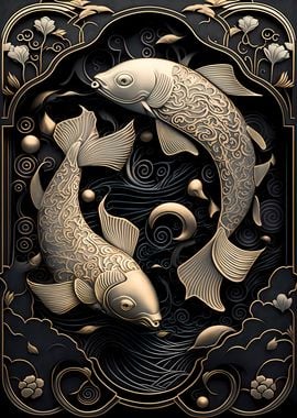 Yin and Yang Koi