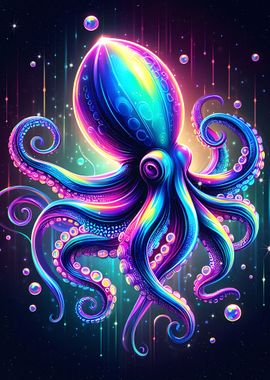 A Colorful Giant Octopus