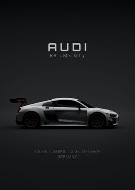 Audi R8 LMS GT3 White