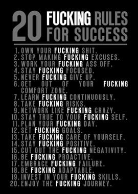 20 Rules For Success