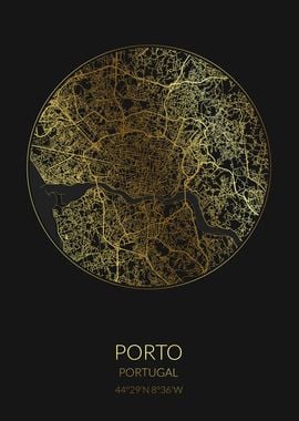 Porto Black Gold Map