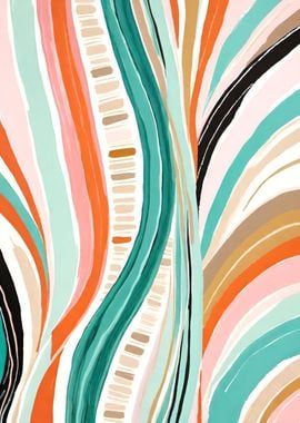 Trendy Abstract Print