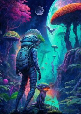 Alien Astronaut Dreamscape