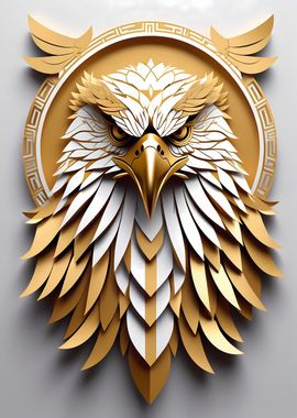 Paper Gold Eagle