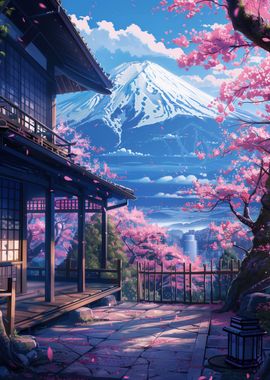 Japanese Landscape Blossom