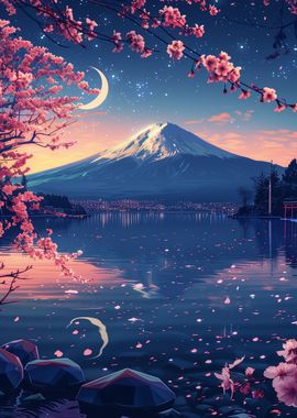 Japanese Landscape Blossom