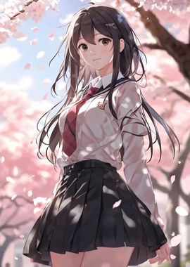 Cherry Blossom Japan girl