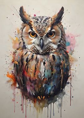 Owl Watercolor