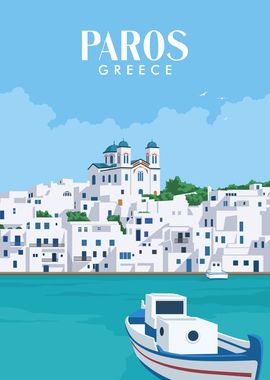 Paros greece and the city