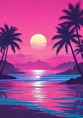 Vaporwave Sunset